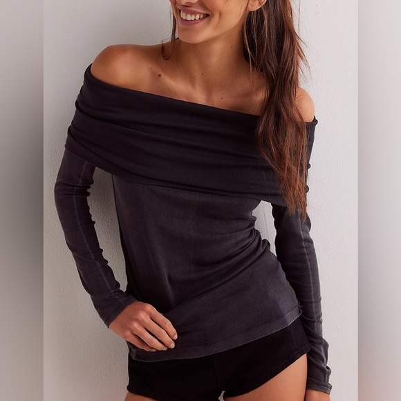 We the Free hibiscus off the shoulder top, small - Picture 9 of 10